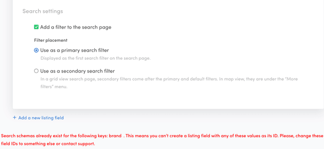 Console warning about conflicting keys